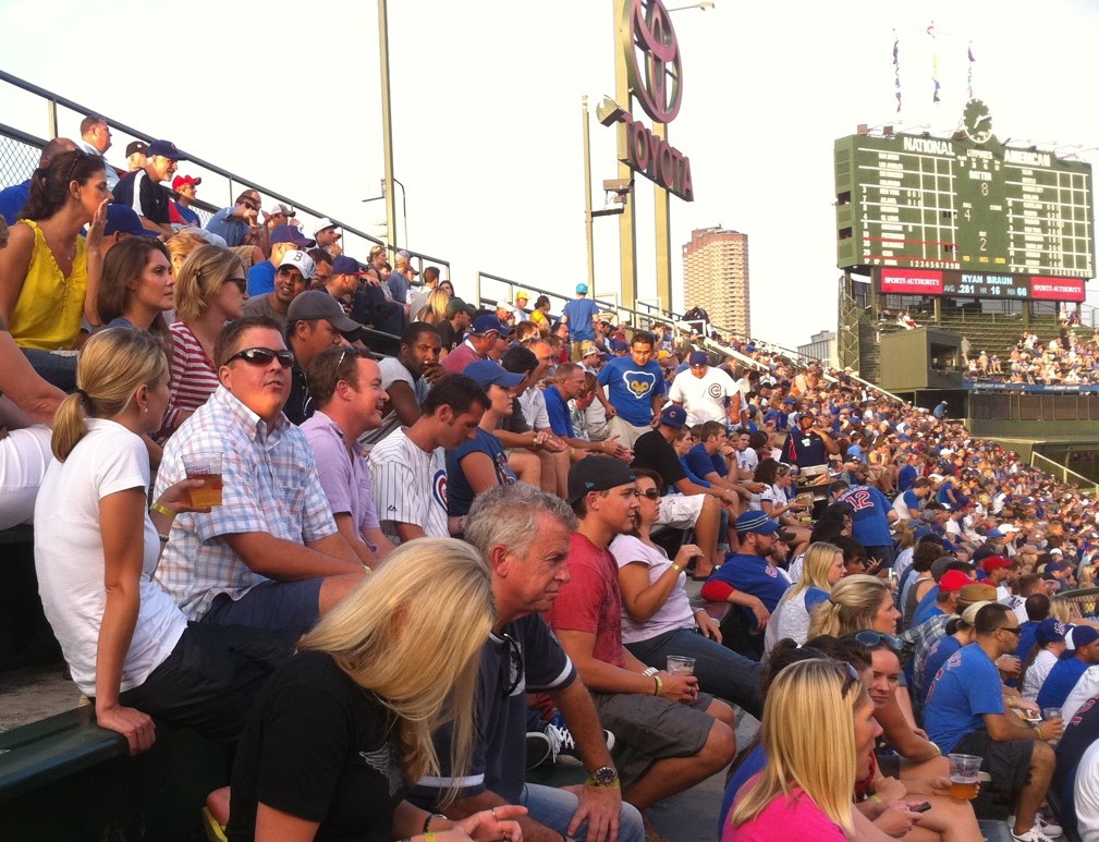 YPN REALTORS(R) easily covered one-third of section 302 at Wrigley Field Aug. 3.