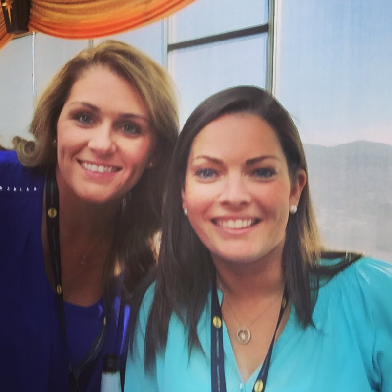 Alyssa Hellman (right) with Lynn Johnson of Keller Williams Realty Cary at the 2015 Inman Connect in San Francisco. 
